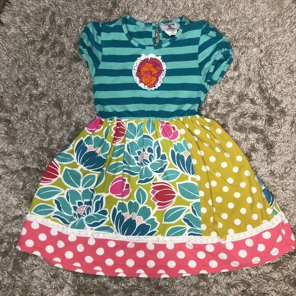 Rare Editions Other - Counting Daisies 6X Girls Dress Boutique Stripe